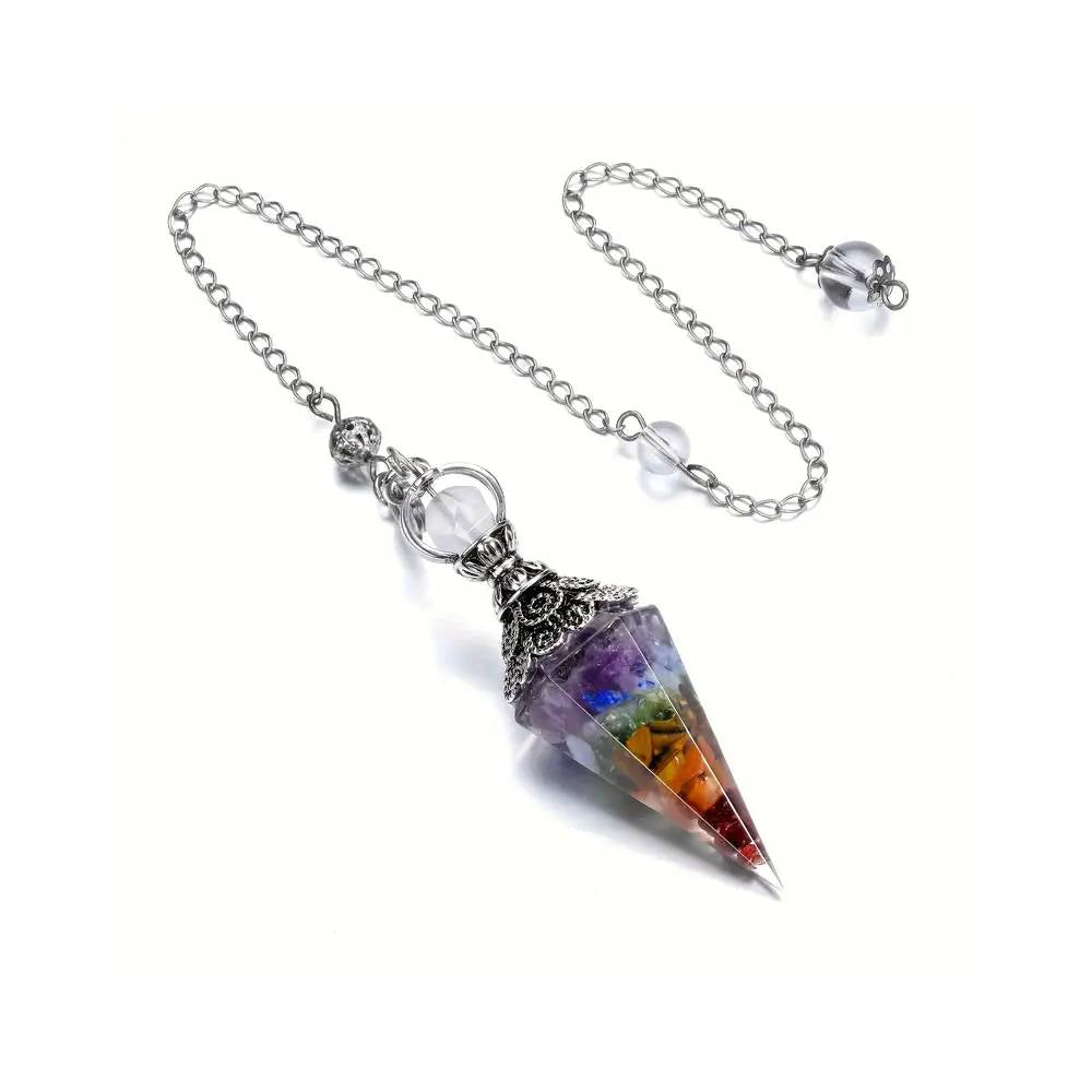 Pêndulo Organite - 7 chakras