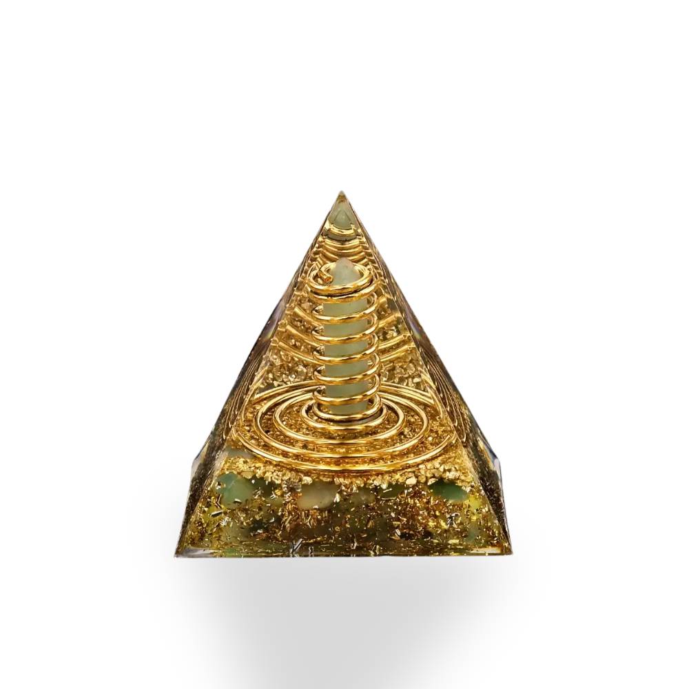 Pirámide de organita: aventurina verde