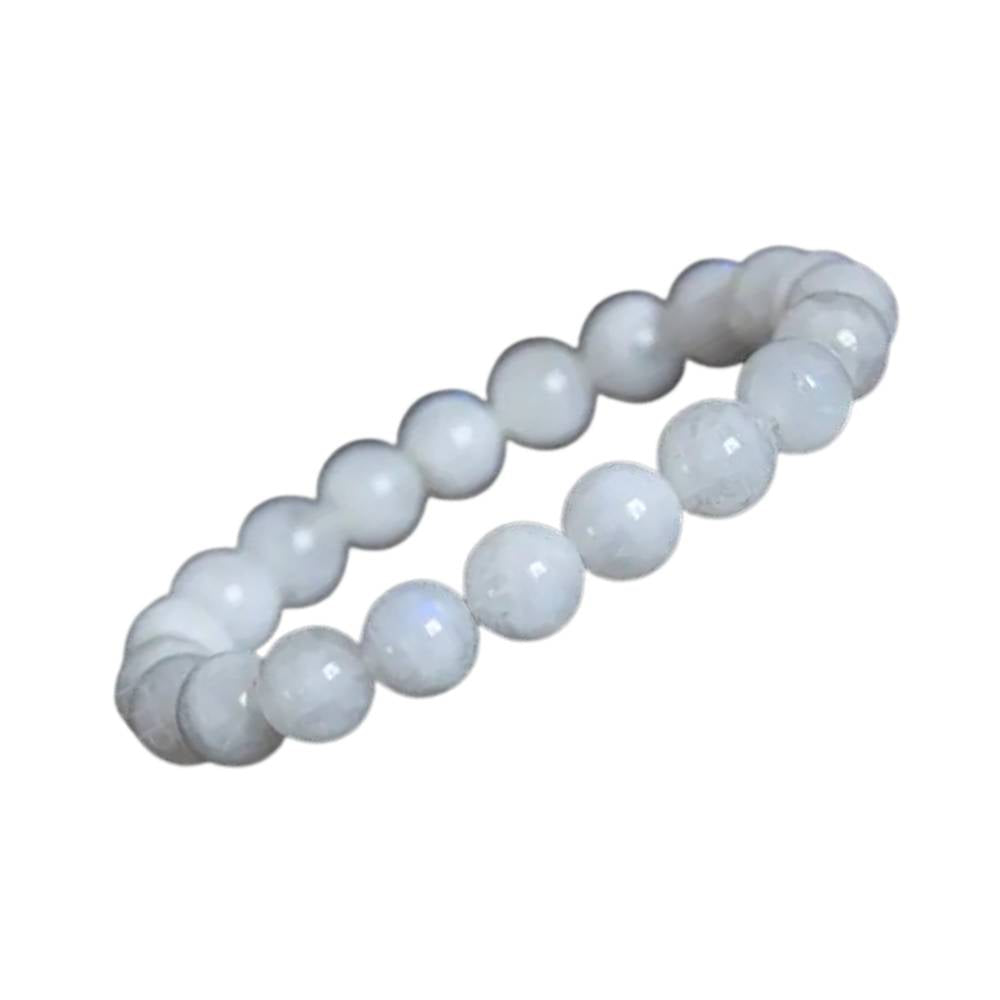 Pulseira de Pedra da Lua – Esferas de 8 mm