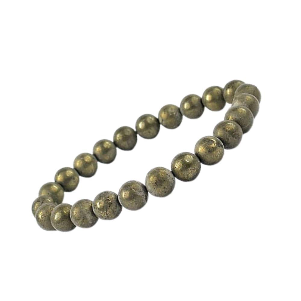 Pulseira de Pirita - Esferas de 8mm