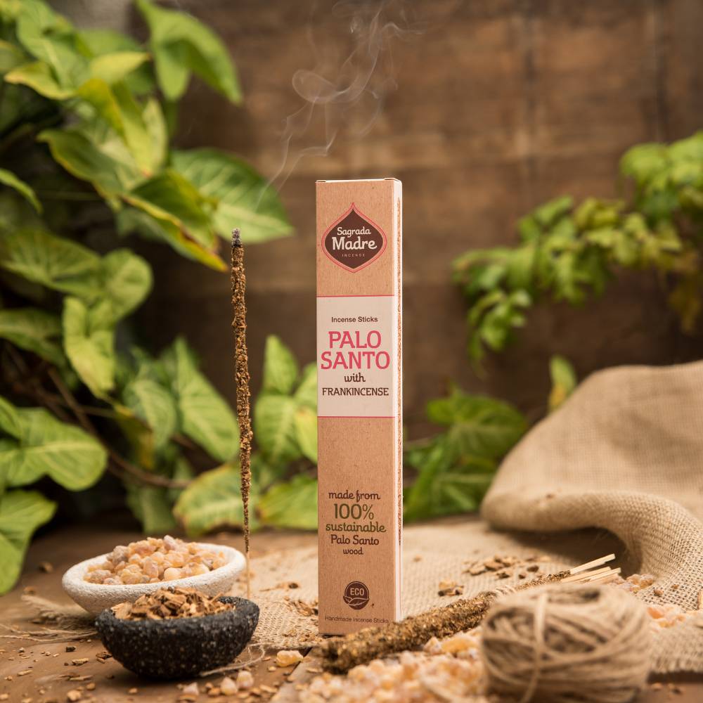 Incenso Natural de Pau Santo e Olíbano – Sagrada Madre