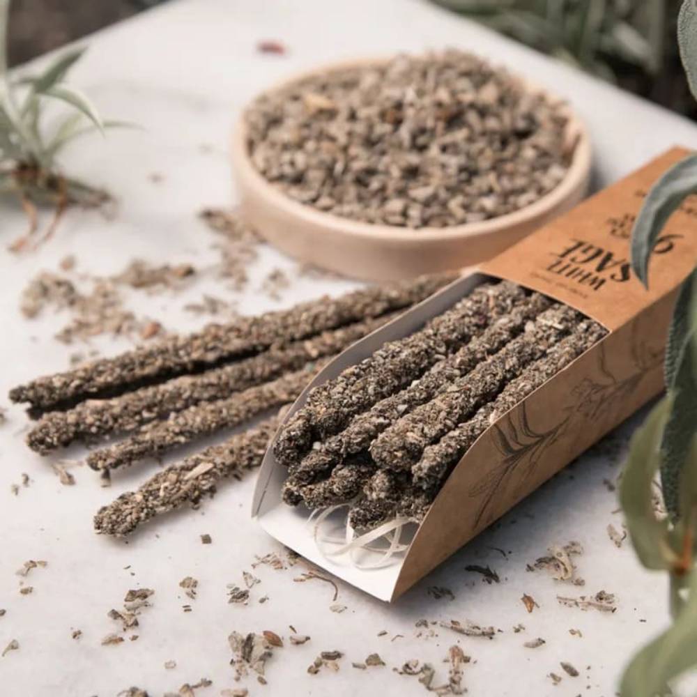Incenso Natural de Sálvia Branca e Copal – Sagrada Madre