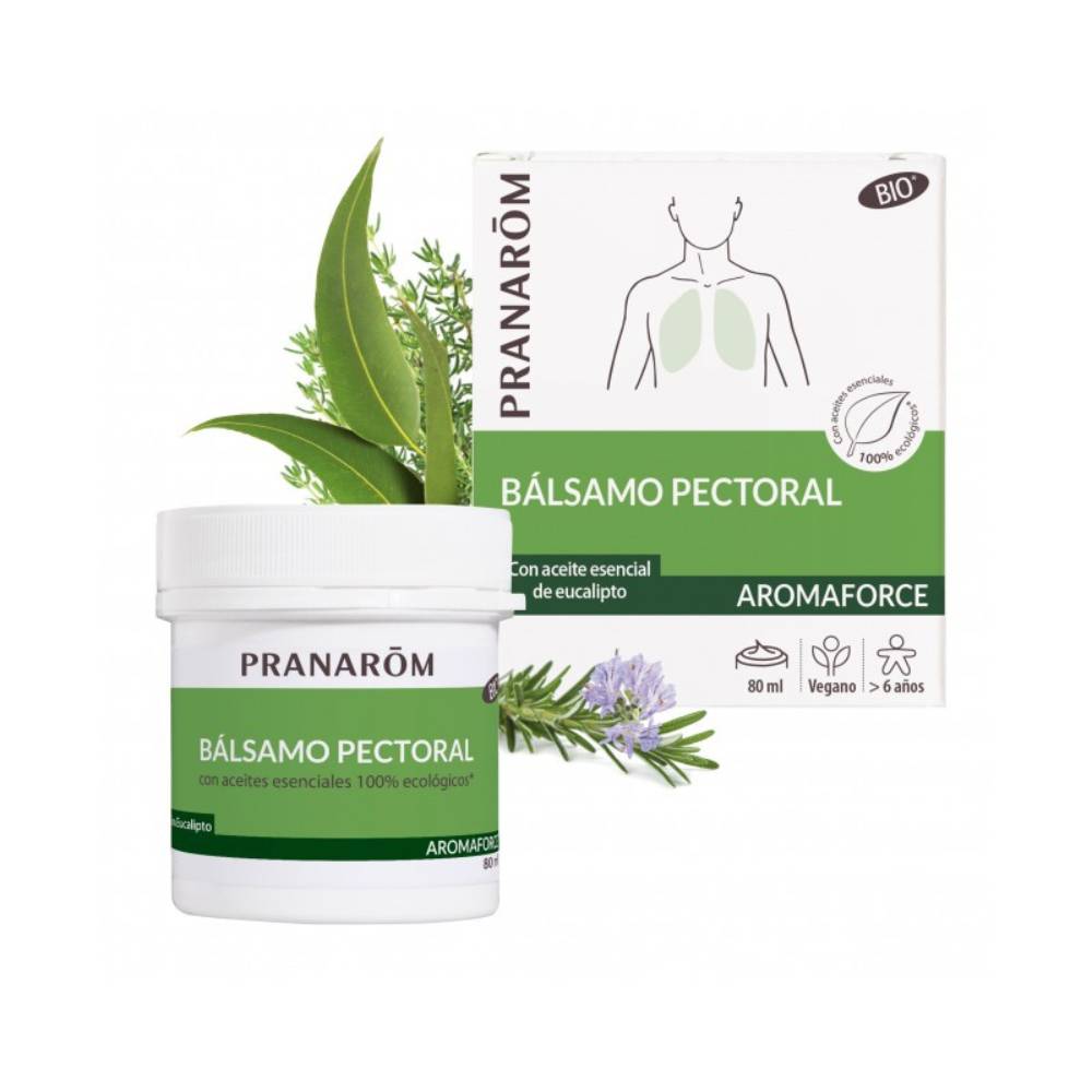 Aromaforce Bálsamo Peitoral BIO 80 ml Pranarōm TILGUTI