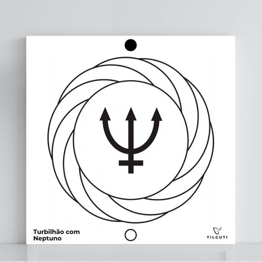 130. Turbilhão com Neptuno 2 | Gráfico Radiestésico em PVC