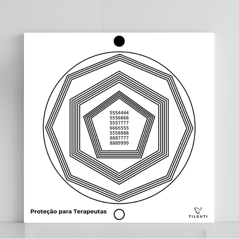 141. Proteção para Terapeutas | Gráfico Radiestésico em PVC