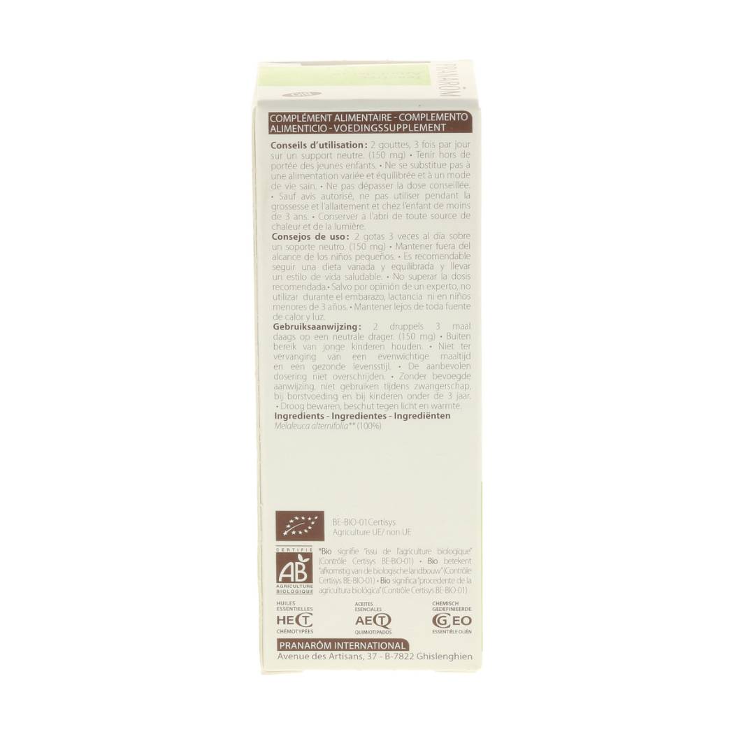 Aceite esencial de árbol de té orgánico (10 ml)