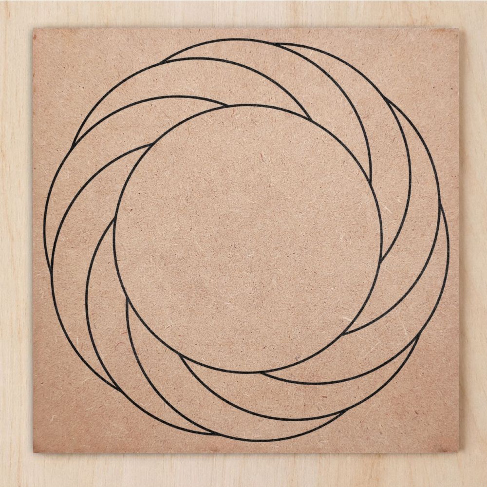 002. Turbilhão | Gráfico Radiestésico em MDF Cru