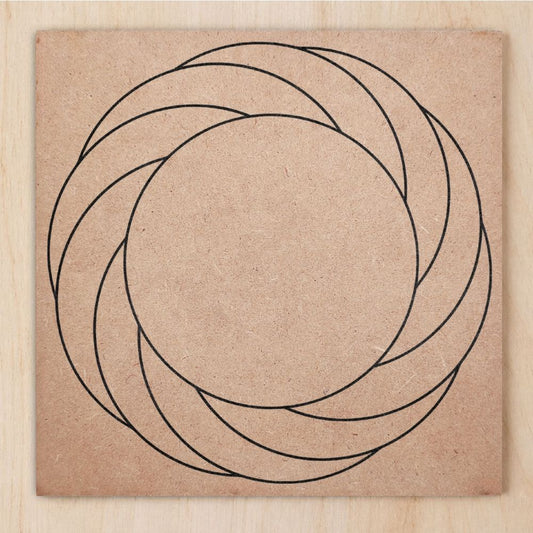 002. Turbilhão | Gráfico Radiestésico em MDF Cru