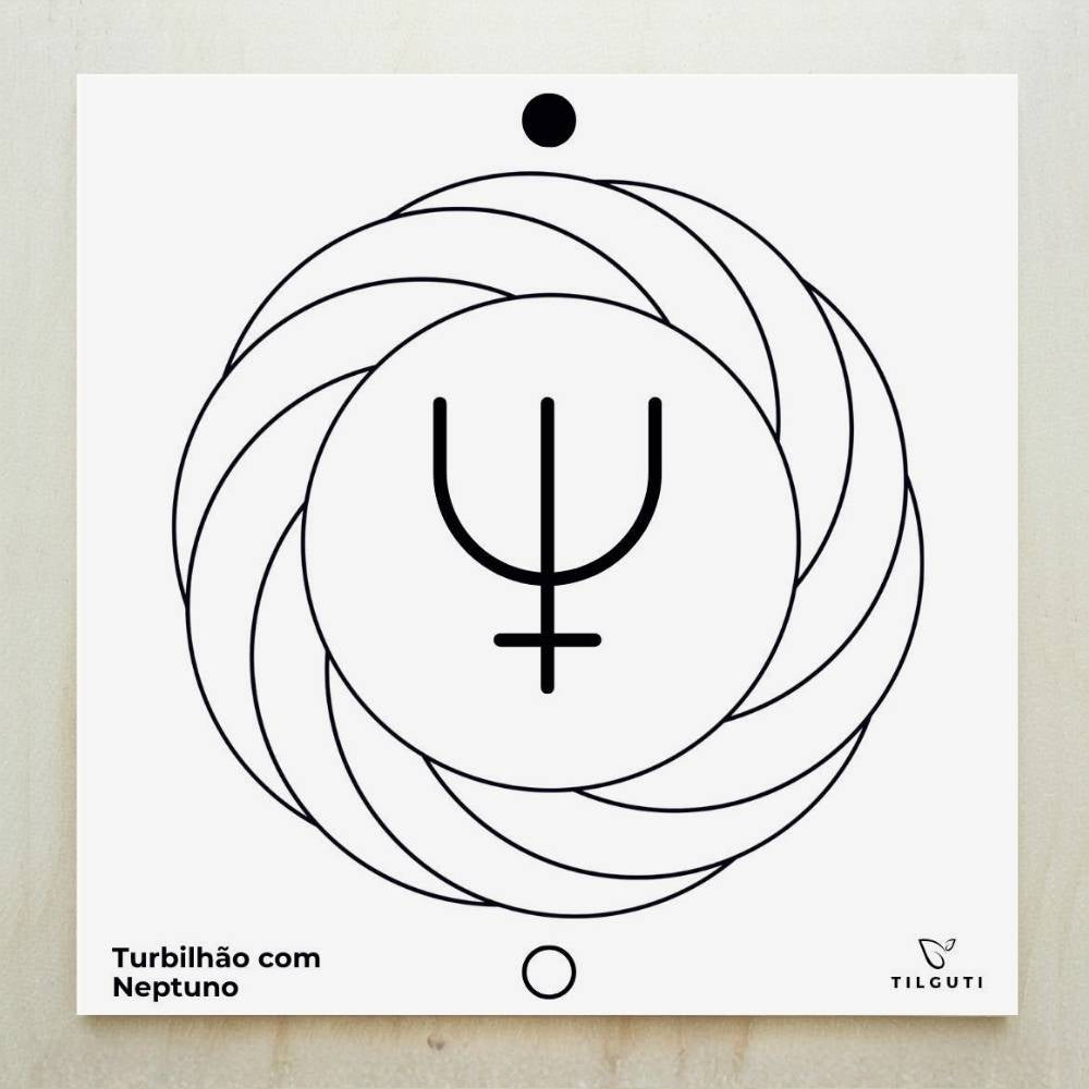 130. Turbilhão com Neptuno 1 | Gráfico Radiestésico em PVC