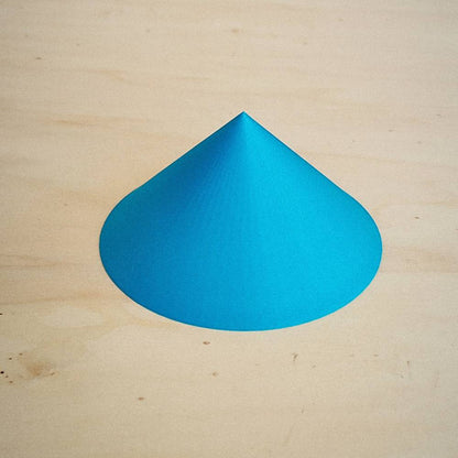 Cone Baixo 3D em PLA – Azul Claro