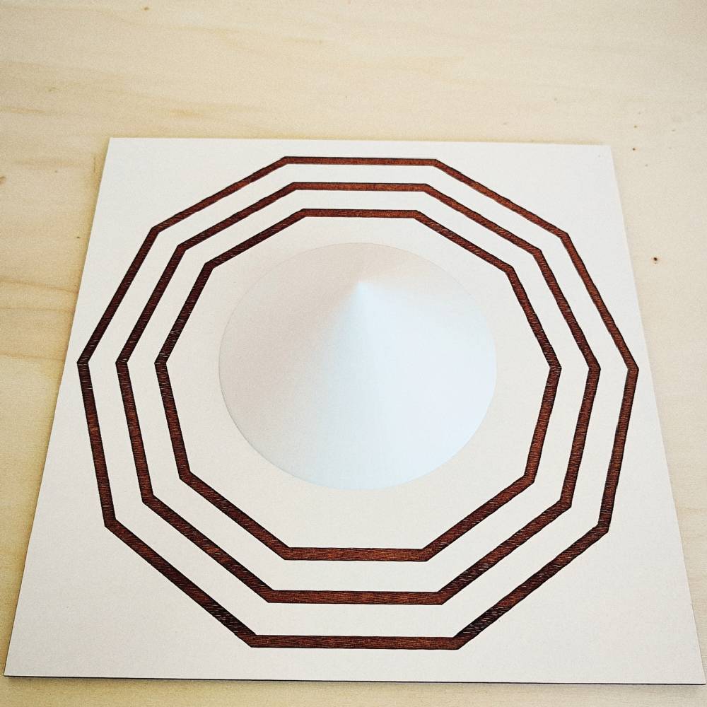 Cone Baixo 3D em PLA – Branco