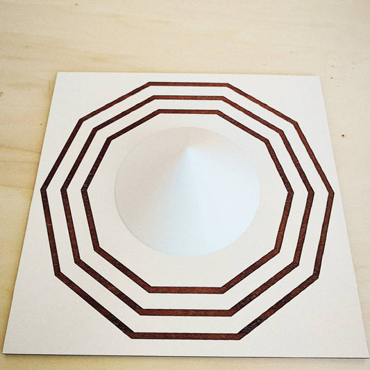 Cone Baixo 3D em PLA – Branco