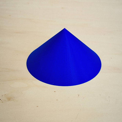 Cone Baixo 3D em PLA – Azul Índigo