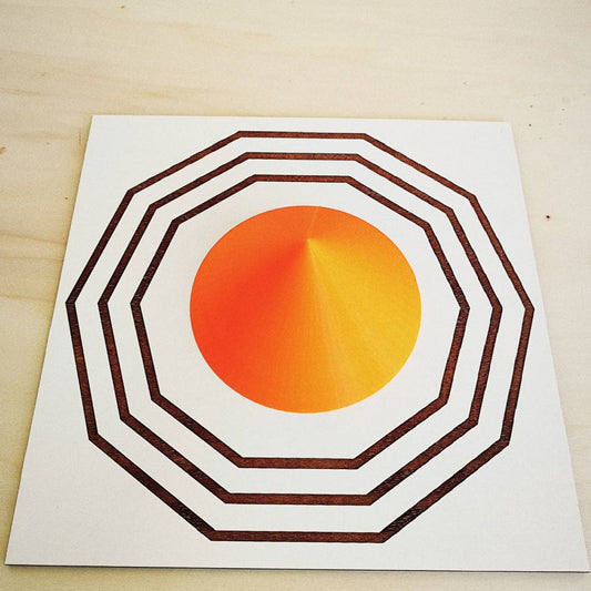 Cone Baixo 3D em PLA – Laranja
