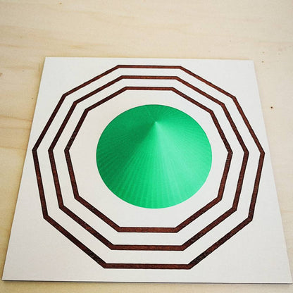 Cone Baixo 3D em PLA – Verde