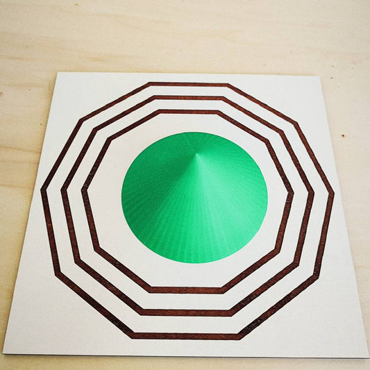 Cone Baixo 3D em PLA – Verde