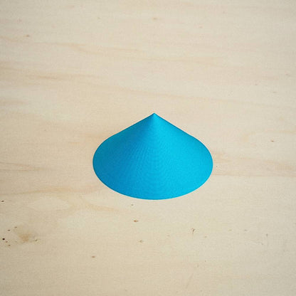 Cone Baixo 3D em PLA – Azul Claro