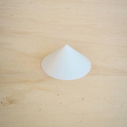Cone Baixo 3D em PLA – Branco