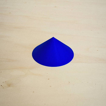 Cone Baixo 3D em PLA – Azul Índigo