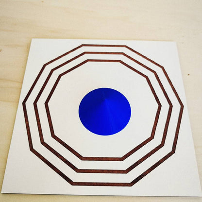 Cone Baixo 3D em PLA – Azul Índigo