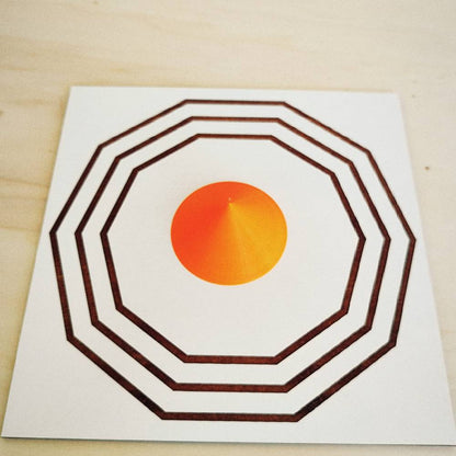 Cone Baixo 3D em PLA – Laranja