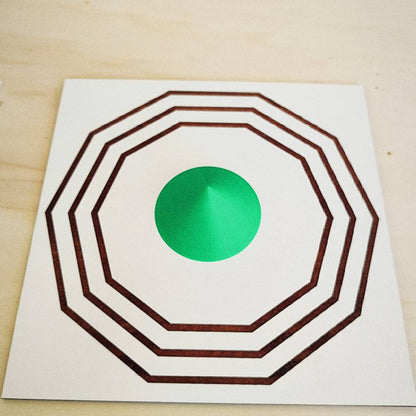 Cone Baixo 3D em PLA – Verde