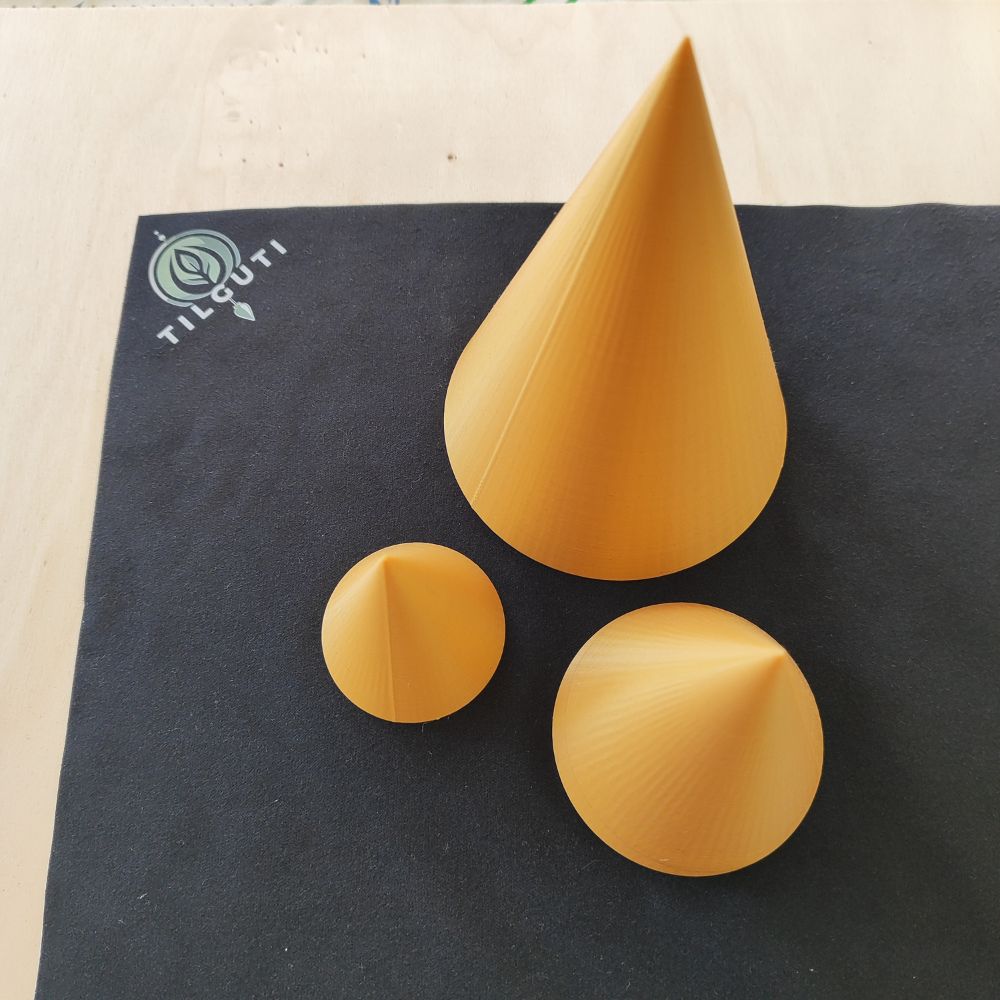 Cono 3D - Dorado