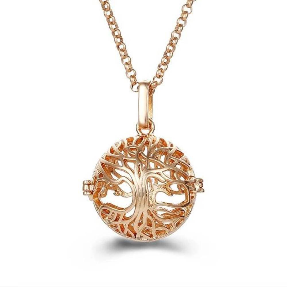 Difusor personal - Collar con forma de globo del árbol de la vida