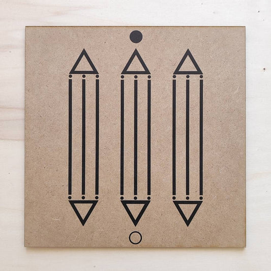 018. Luxor | Gráfico Radiestésico em MDF Cru