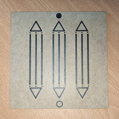 018. Luxor | Gráfico Radiestésico em MDF Cru