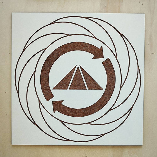 022. Turbilhão Prosperador | Gráfico Radiestésico em MDF Lacado