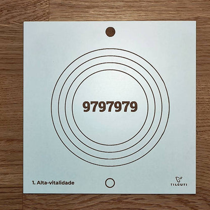 001. Alta Vitalidade | Gráfico Radiestésico em MDF Lacado