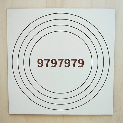 001. Alta Vitalidade 1 | Gráfico Radiestésico em MDF Lacado