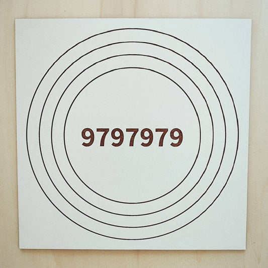 001. Alta Vitalidade 1 | Gráfico Radiestésico em MDF Lacado