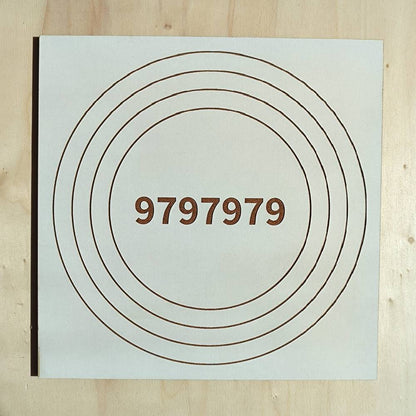 001. Alta Vitalidade 1 | Gráfico Radiestésico em MDF Lacado