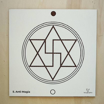005. Antimagia | Cuadro Radiestésico en MDF Lacado
