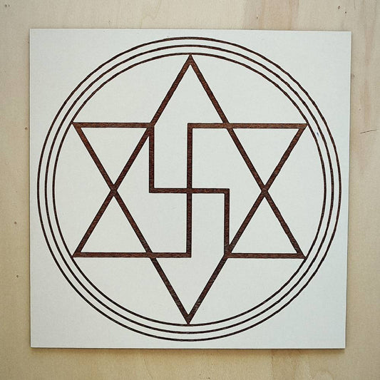 005. Anti Magia | Gráfico Radiestésico em MDF Lacado