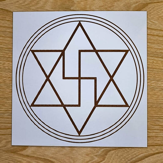 005. Antimagia | Cuadro Radiestésico en MDF Lacado