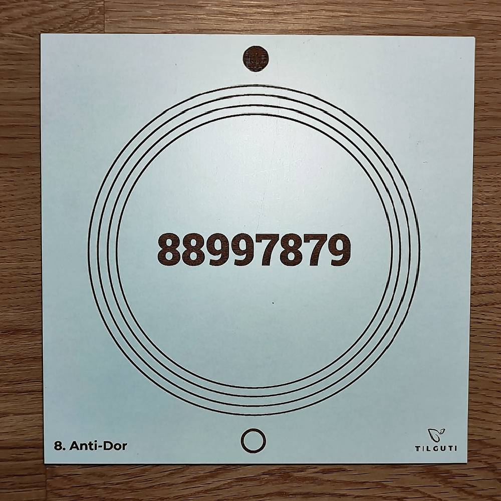 008. Anti Dor | Gráfico Radiestésico em MDF Lacado