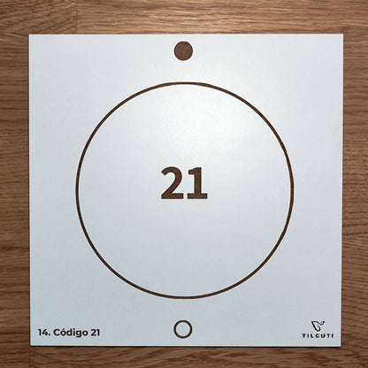 014. Código 21 | Cuadro Radiestésico en MDF Lacado