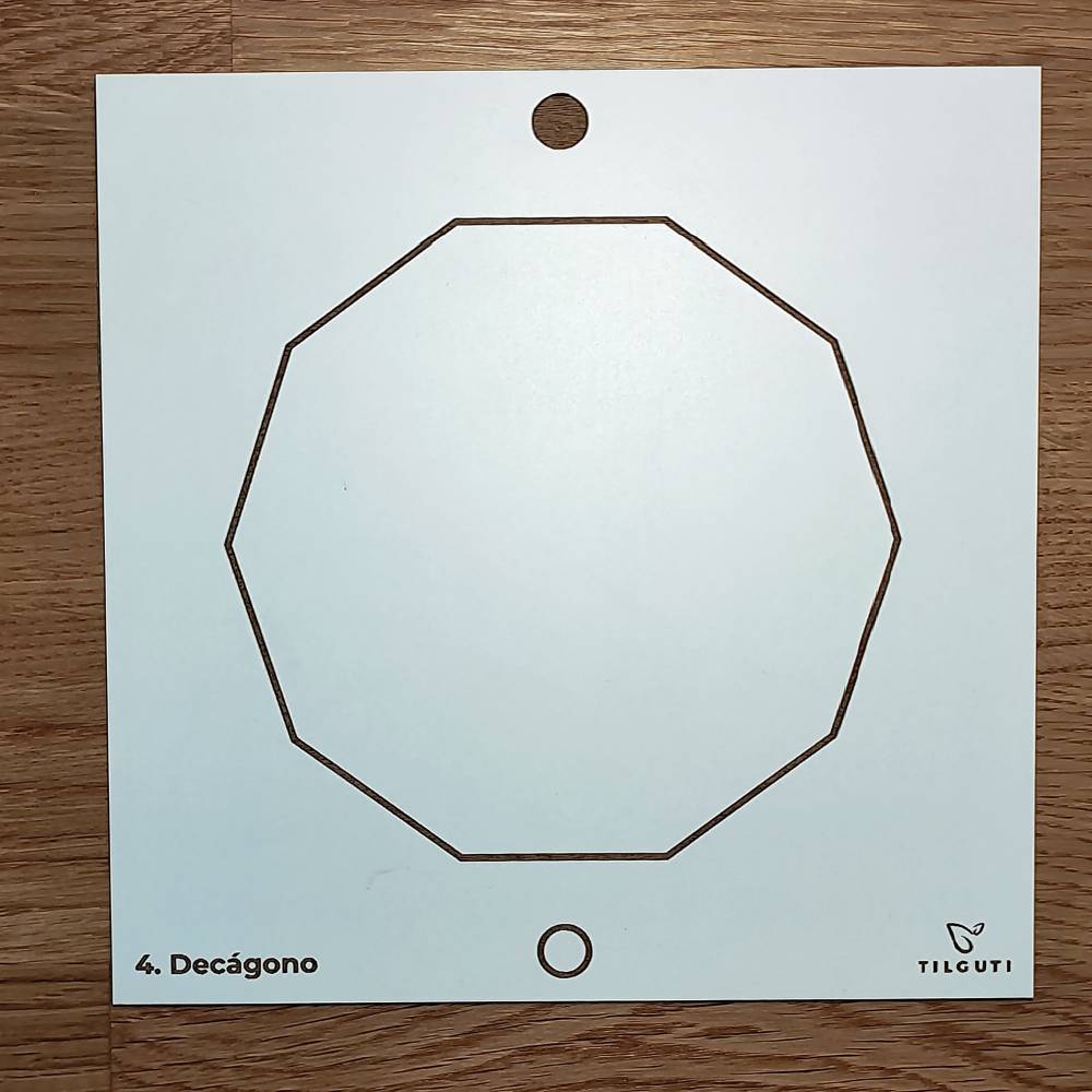 004. Decágono | Gráfico Radiestésico em MDF Lacado