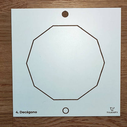 004. Decágono | Gráfico Radiestésico em MDF Lacado