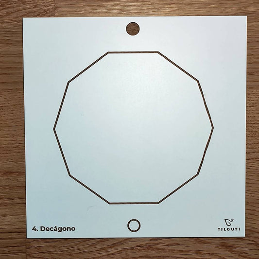 004. Decágono | Cuadro Radiestésico en MDF Lacado