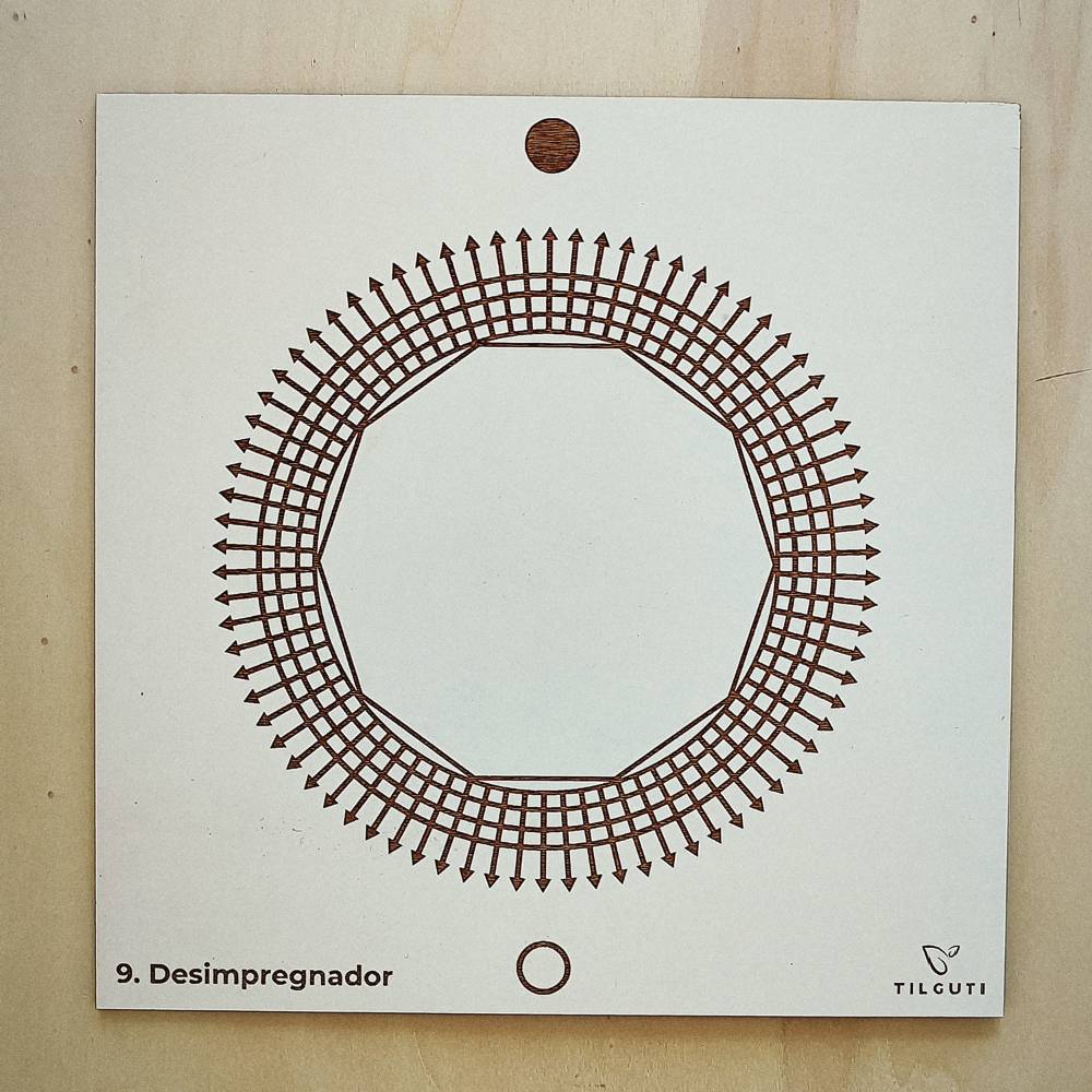 009. Desimpregnador | Gráfico Radiestésico em MDF Lacado