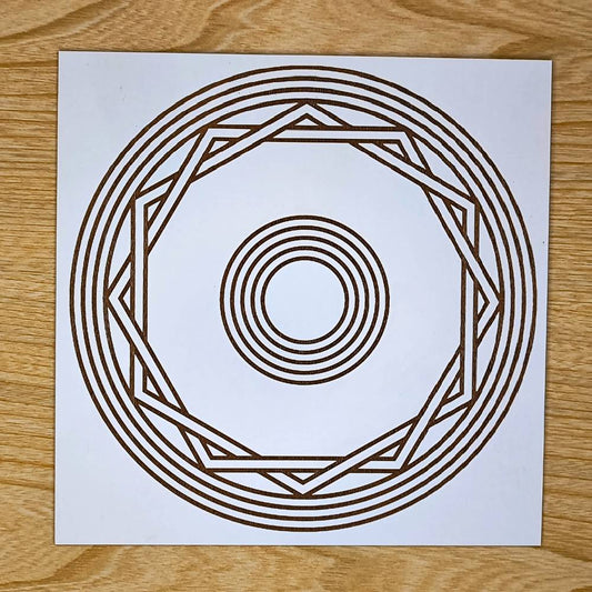 025. Energizador | Gráfico Radiestésico em MDF Lacado