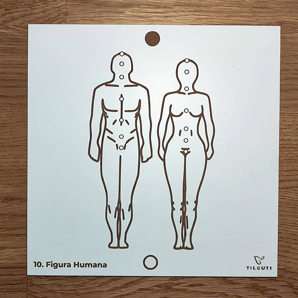 010. Figura Humana | Gráfico Radiestésico em MDF Lacado