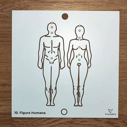 010. Figura Humana | Gráfico Radiestésico em MDF Lacado