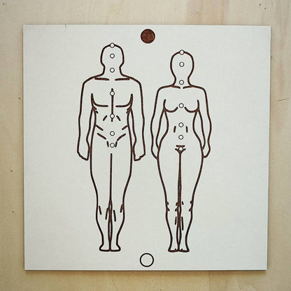 010. Figura Humana | Gráfico Radiestésico em MDF Lacado