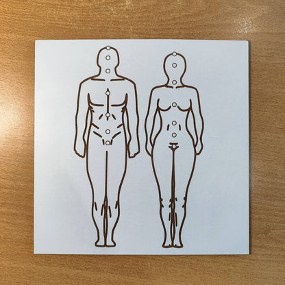 010. Figura Humana | Gráfico Radiestésico em MDF Lacado