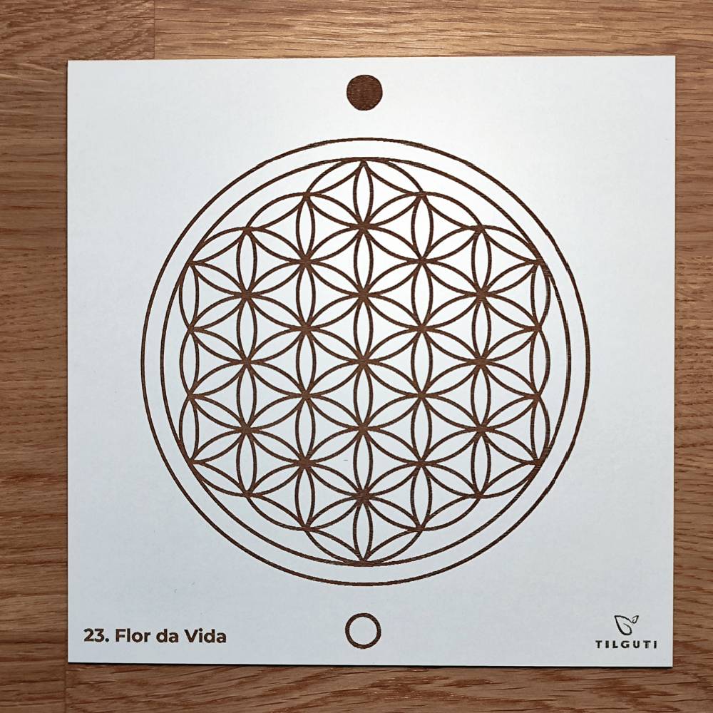 023. Flor de la Vida | Cuadro Radiestésico en MDF Lacado